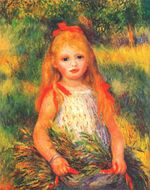 Ренуар Девочка сцветами 1888г